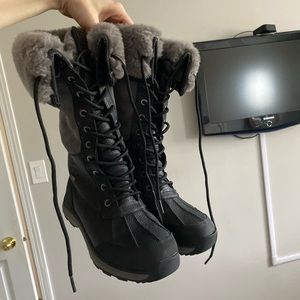 Tall Grey Ugg Boots size 8